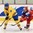 ZLIN, CZECH REPUBLIC - JANUARY 10: Russia's Viktoria Kulishova #10 tries to take the puck from Sweden's Celine Tedenby #15 during preliminary round action at the 2017 IIHF Ice Hockey U18 Women's World Championship. (Photo by Andrea Cardin/HHOF-IIHF Images)